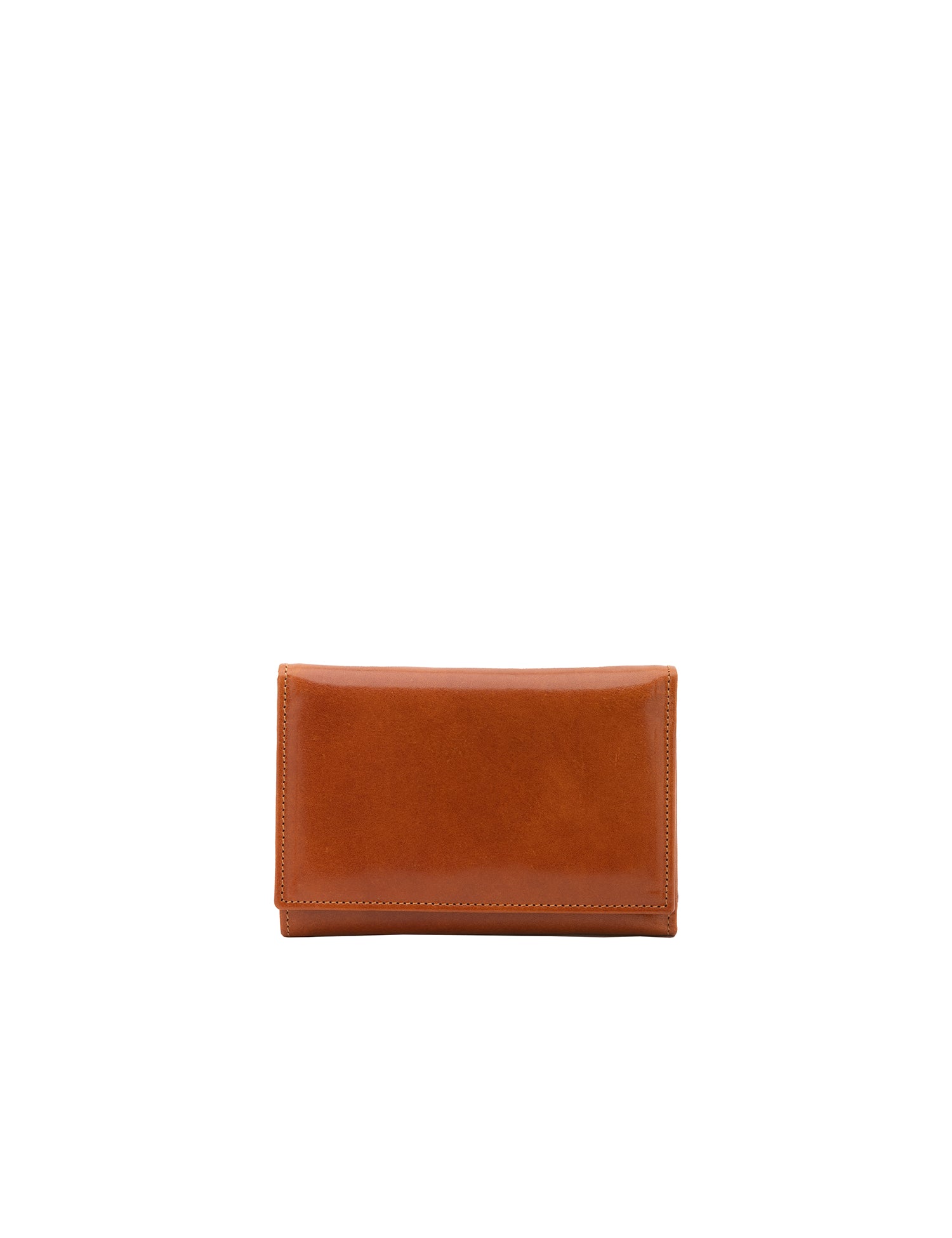 Portafoglio donna in vera pelle Made in Italy 5595-Cognac I Fratelli