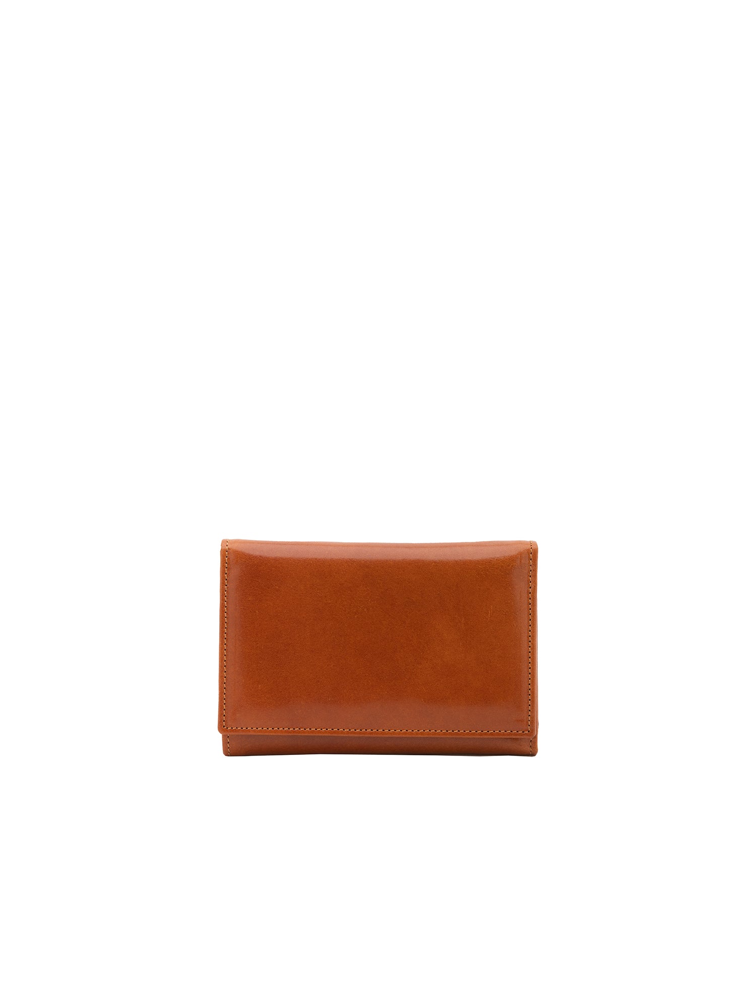 Portafoglio donna in vera pelle Made in Italy 5595-Cognac I Fratelli