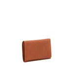 Portafoglio donna in vera pelle Made in Italy 5595-Cognac I Fratelli