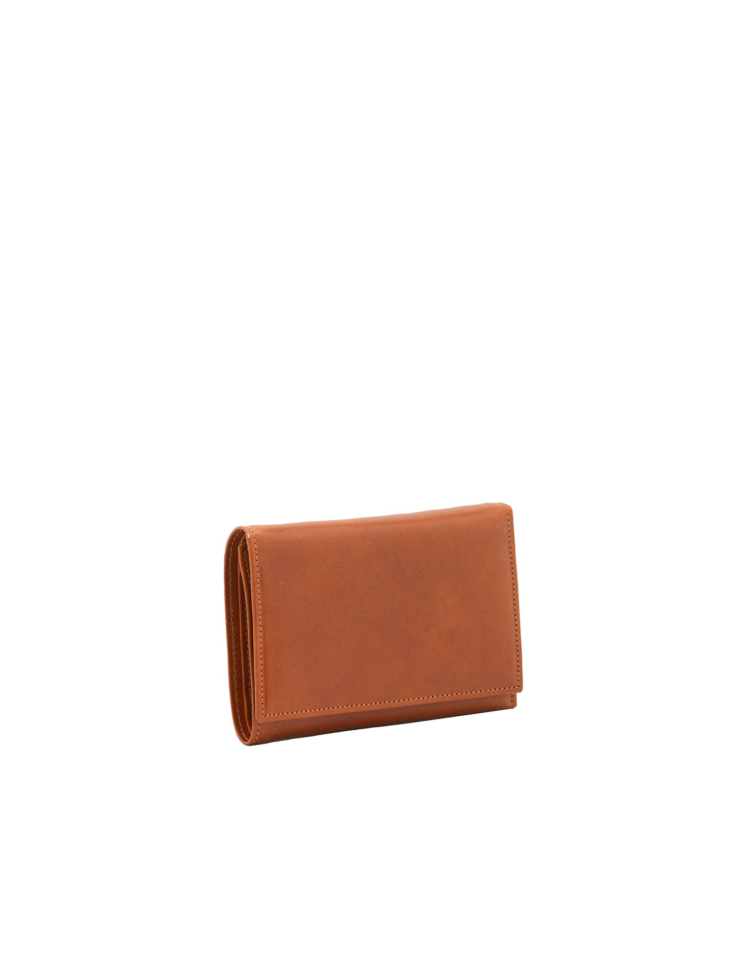 Portafoglio donna in vera pelle Made in Italy 5595-Cognac I Fratelli