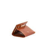 Portafoglio donna in vera pelle Made in Italy 5595-Cognac I Fratelli