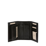 Portafoglio donna in vera pelle Made in Italy 5595-Nero I Fratelli