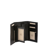 Portafoglio donna in vera pelle Made in Italy 5595-Nero I Fratelli