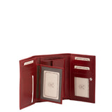 Portafoglio donna in vera pelle Made in Italy 5595-Rosso I Fratelli