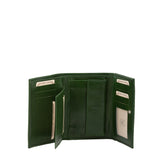 Portafoglio donna in vera pelle Made in Italy 5595-Verde I Fratelli
