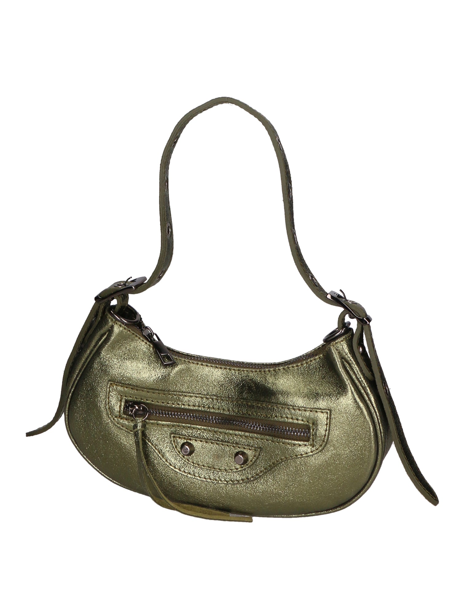 Gloria Borsa a mano da donna Vera pelle 05708L-L007 VERDE Gave Lux