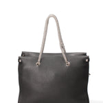Borsa a spalla da donna Vera pelle JR-W-100-BLACK-SILVER John Richmond