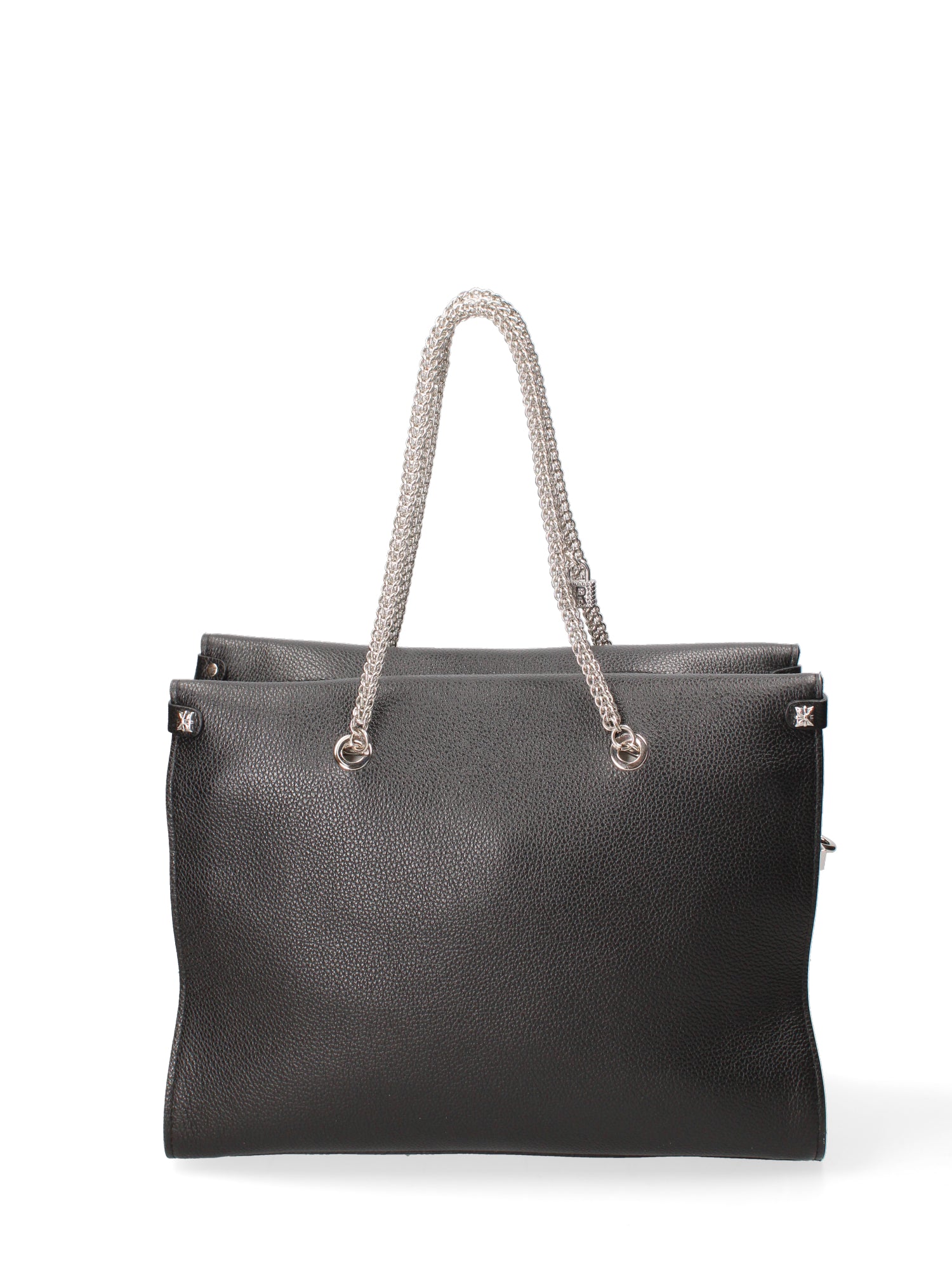 Borsa a spalla da donna Vera pelle JR-W-100-BLACK-SILVER John Richmond
