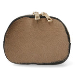 Rachele Pochette donna vera pelle Zip 02535-TAUPE Gave Lux