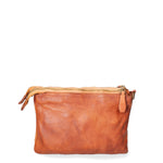 Lucca Borsa a tracolla da donna Vera pelle 1001-D17 CUOIO SCURO Gave Lux