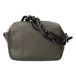 Barbara Borsa a spalla da donna Vera pelle 05706-D14 VERDE SCURO DARK GREEN Gave Lux