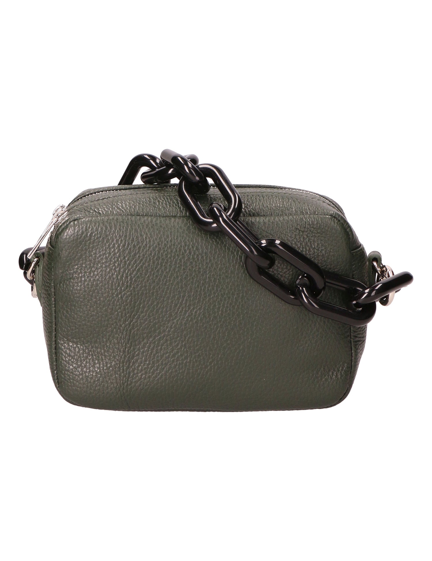 Barbara Borsa a spalla da donna Vera pelle 05706-D14 VERDE SCURO DARK GREEN Gave Lux