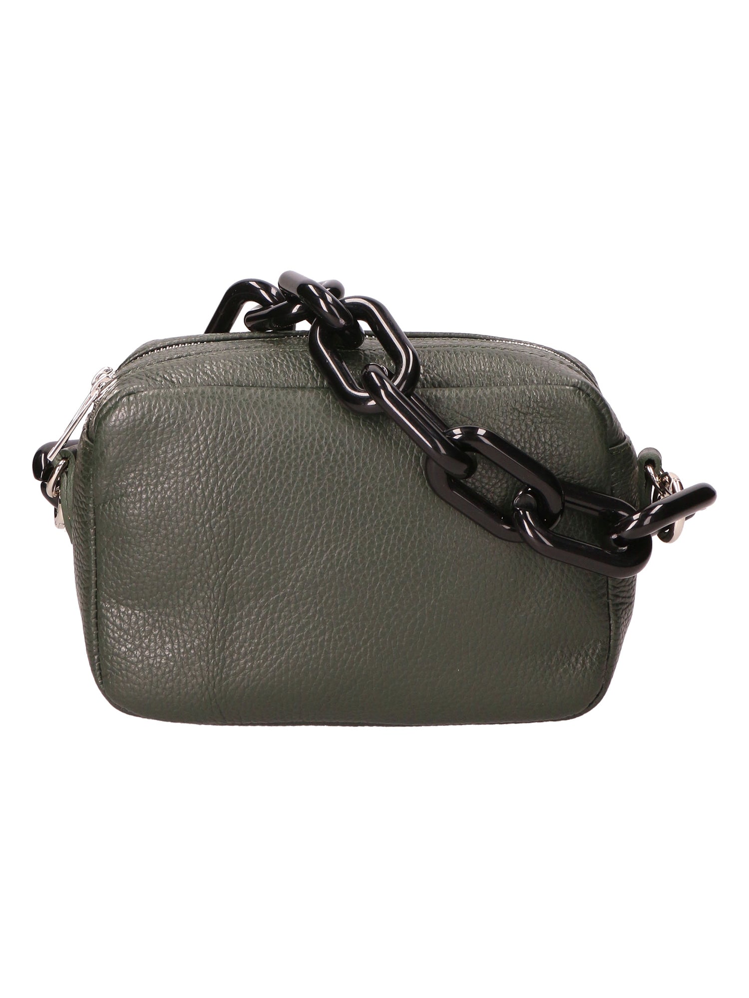 Barbara Borsa a spalla da donna Vera pelle 05706-D14 VERDE SCURO DARK GREEN Gave Lux
