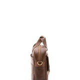 Borsa a mano unisex in vera pelle Made in Italy 4575-TESTA DI MORO Alessia Firenze