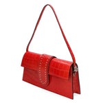 Alba Borsa a spalla da donna Vera pelle 04734-B58 ROSSO Gave Lux