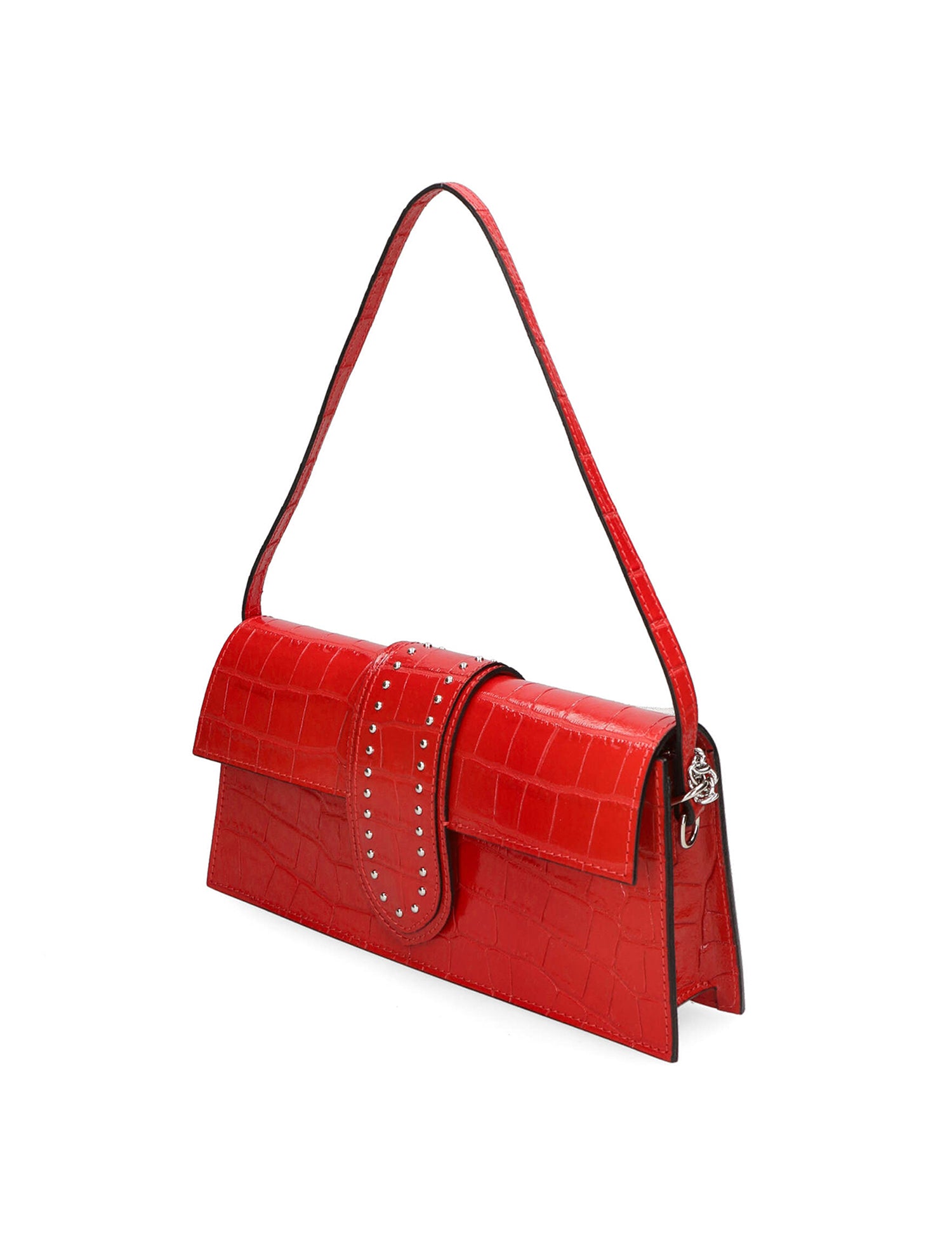 Alba Borsa a spalla da donna Vera pelle 04734-B58 ROSSO Gave Lux