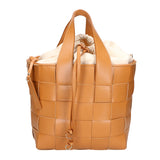 Borsa a mano da donna Vera pelle MYB-7055-SS-CUOIO+BEIGE My Best Bag