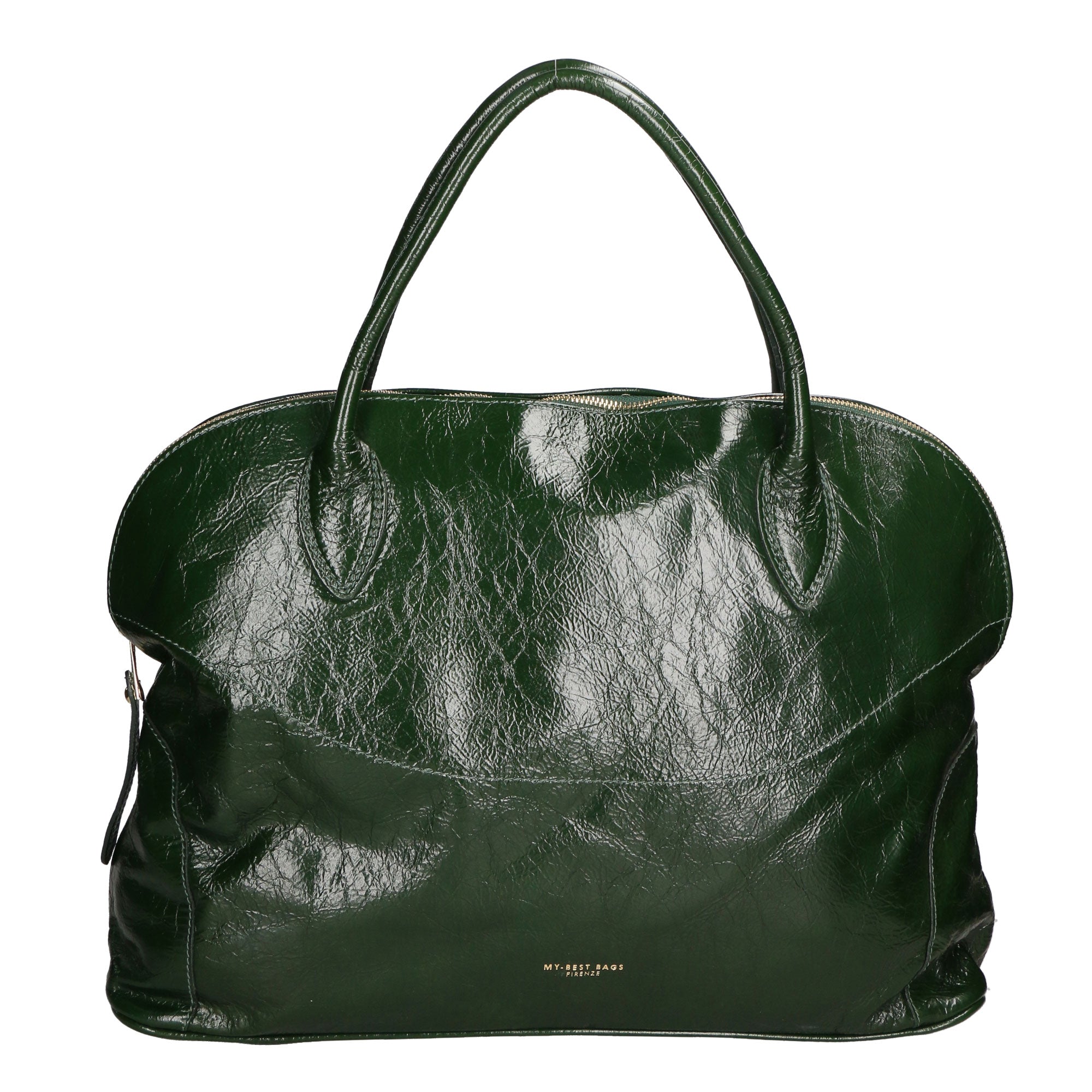 Borsa a mano da donna 100% vera pelle MYB-6013-FW-703 VERDE My Best Bag