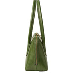 Borsa a Spalla in Vera Pelle Verde