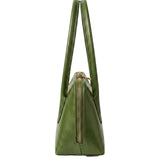 Borsa a Spalla in Vera Pelle Verde
