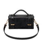 Borsa a Tracolla in Vera Pelle Nero
