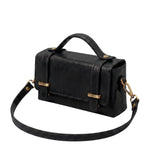 Borsa a Tracolla in Vera Pelle Nero