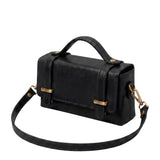 Borsa a Tracolla in Vera Pelle Nero