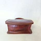 Borsa a Mano in Vera Pelle Marrone
