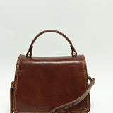 Borsa a Mano in Vera Pelle Marrone