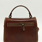 Borsa a Mano in Vera Pelle Marrone