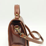 Borsa a Mano in Vera Pelle Marrone