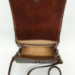 Borsa a Mano in Vera Pelle Marrone