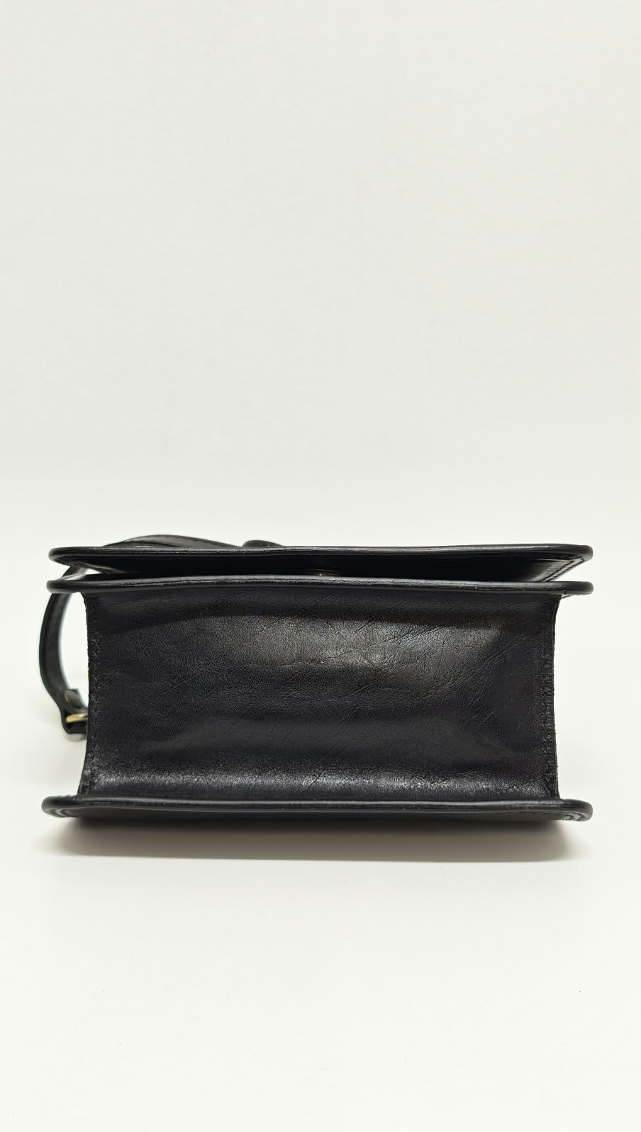 Borsa a Mano in Vera Pelle Nero