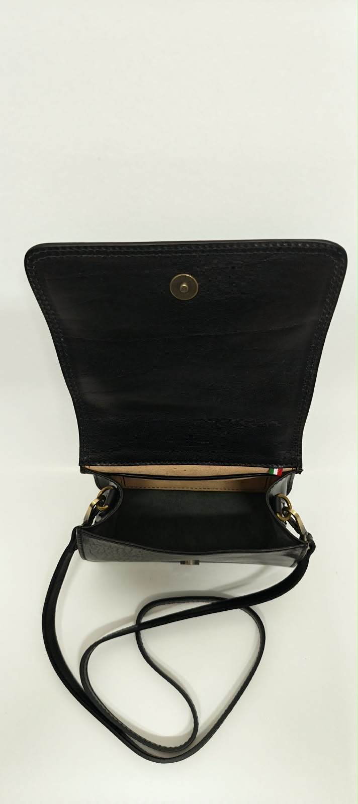 Borsa a Mano in Vera Pelle Nero