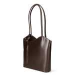Fabiola Borsa a spalla da donna 100% pelle 9039-TMORO DARK BROWN Gave Lux