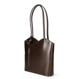 Fabiola Borsa a spalla da donna 100% pelle 9039-TMORO DARK BROWN Gave Lux
