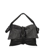 Borsa a spalla da donna Vera pelle 07172-NERO Viola Castellani