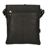 Borsa a tracolla da uomo Vera pelle RFID HILB-3098-NERO Hill Burry
