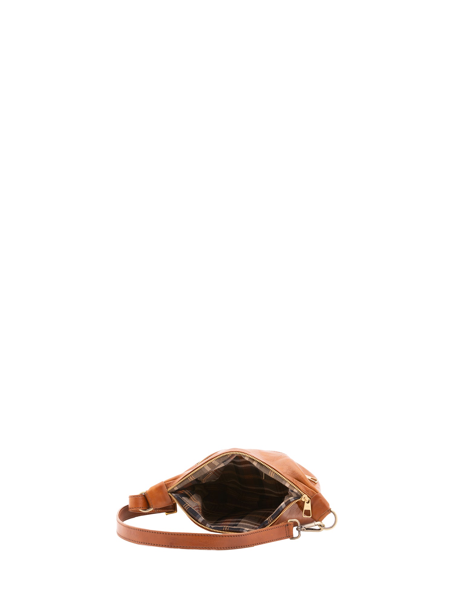Borsa a spalla unisex in vera pelle 100% cotone 4603-MIELE Alessia Firenze