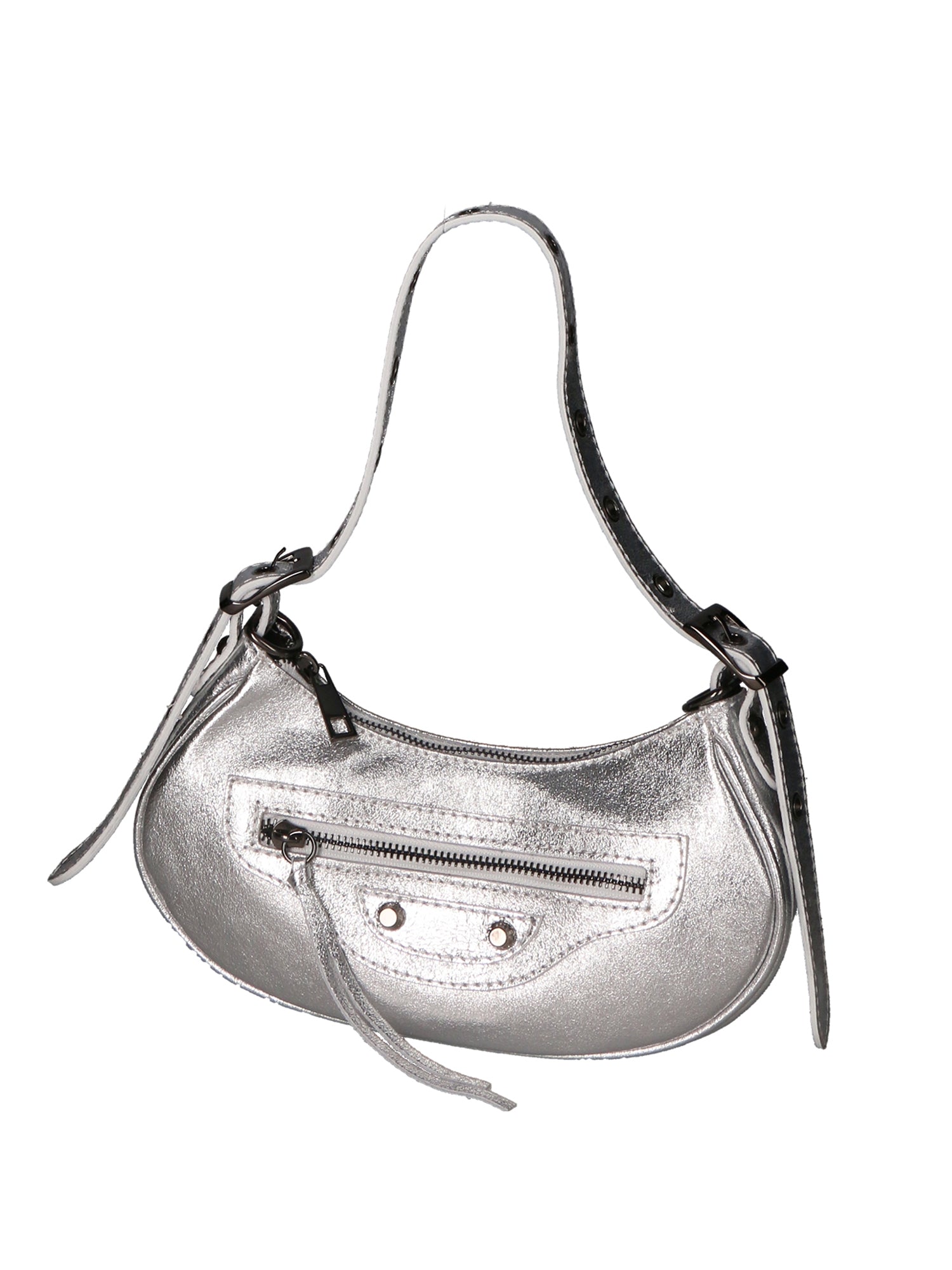 Gloria Borsa a mano da donna Vera pelle 05708L-L001 ARGENTO Gave Lux