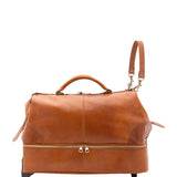 Borsa da viaggio unisex in vera pelle Made in Italy 4084-MIELE Alessia Firenze