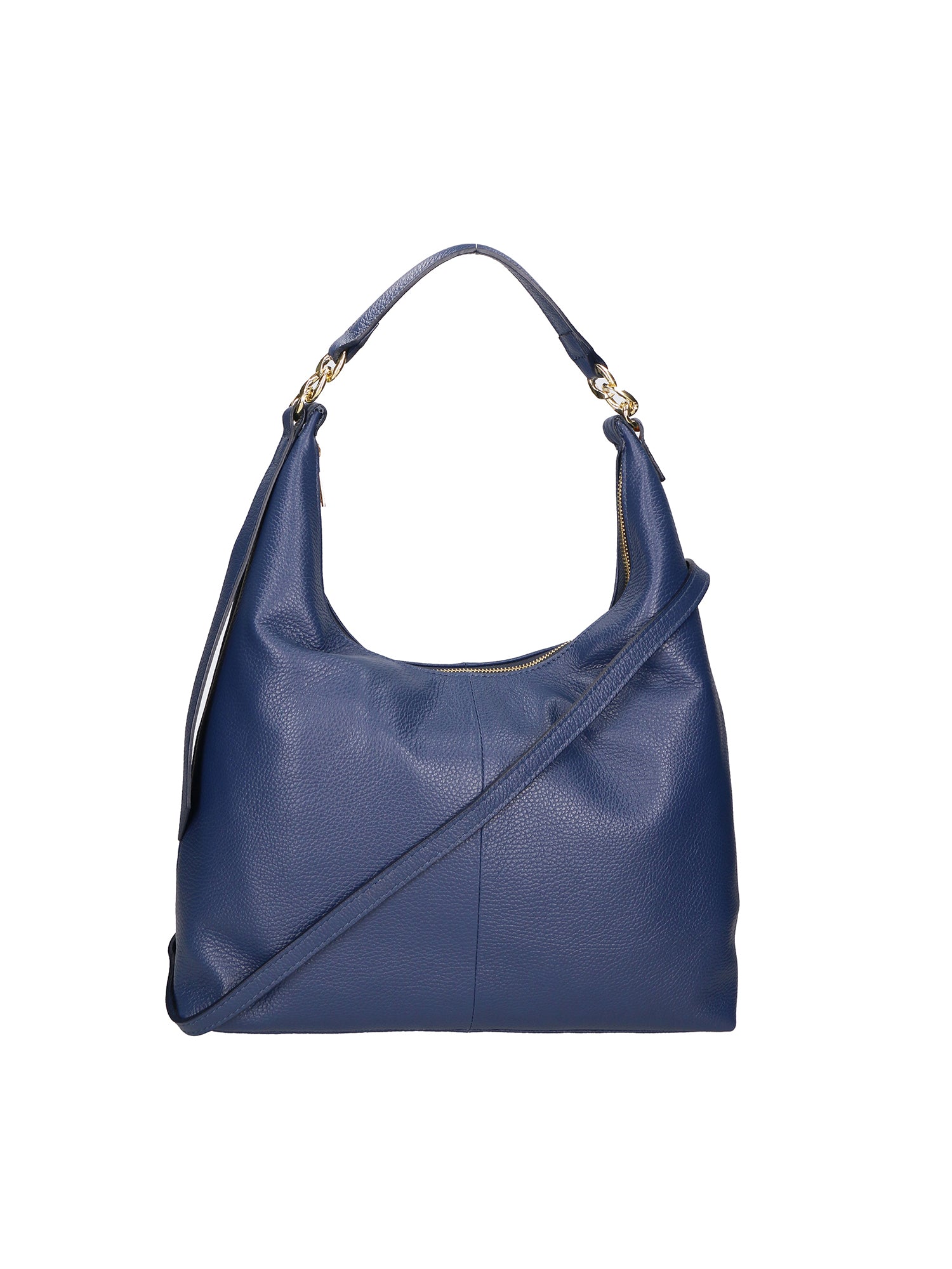 Ursula Borsa a spalla da donna Vera pelle 06673-D24 BLU Gave Lux