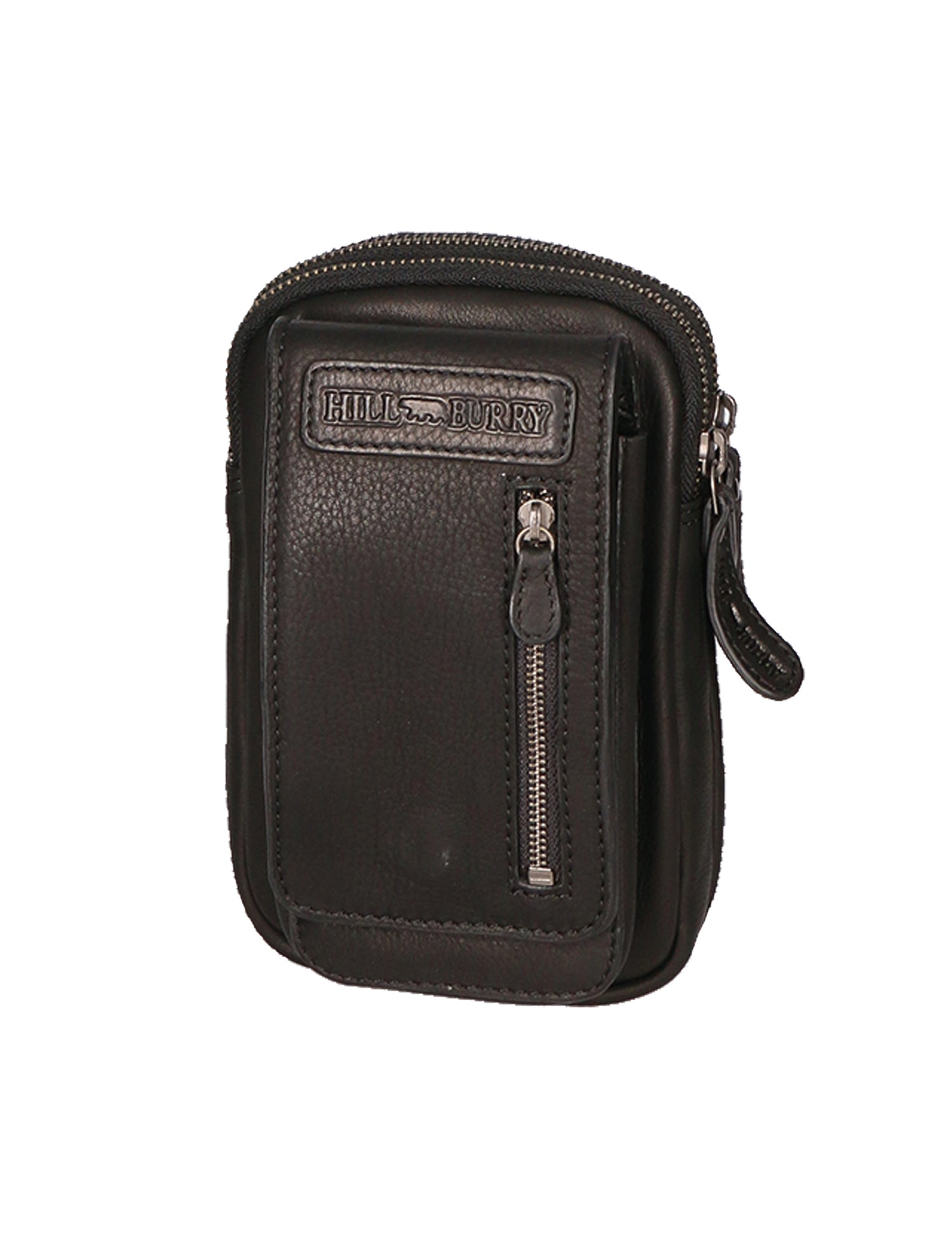 Borsa a tracolla da uomo Vera pelle RFID HILB-15073-NERO Hill Burry