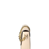 Borsa a tracolla da donna Vera pelle ruga JR-W-1126RU-BONE-GOLD John Richmond