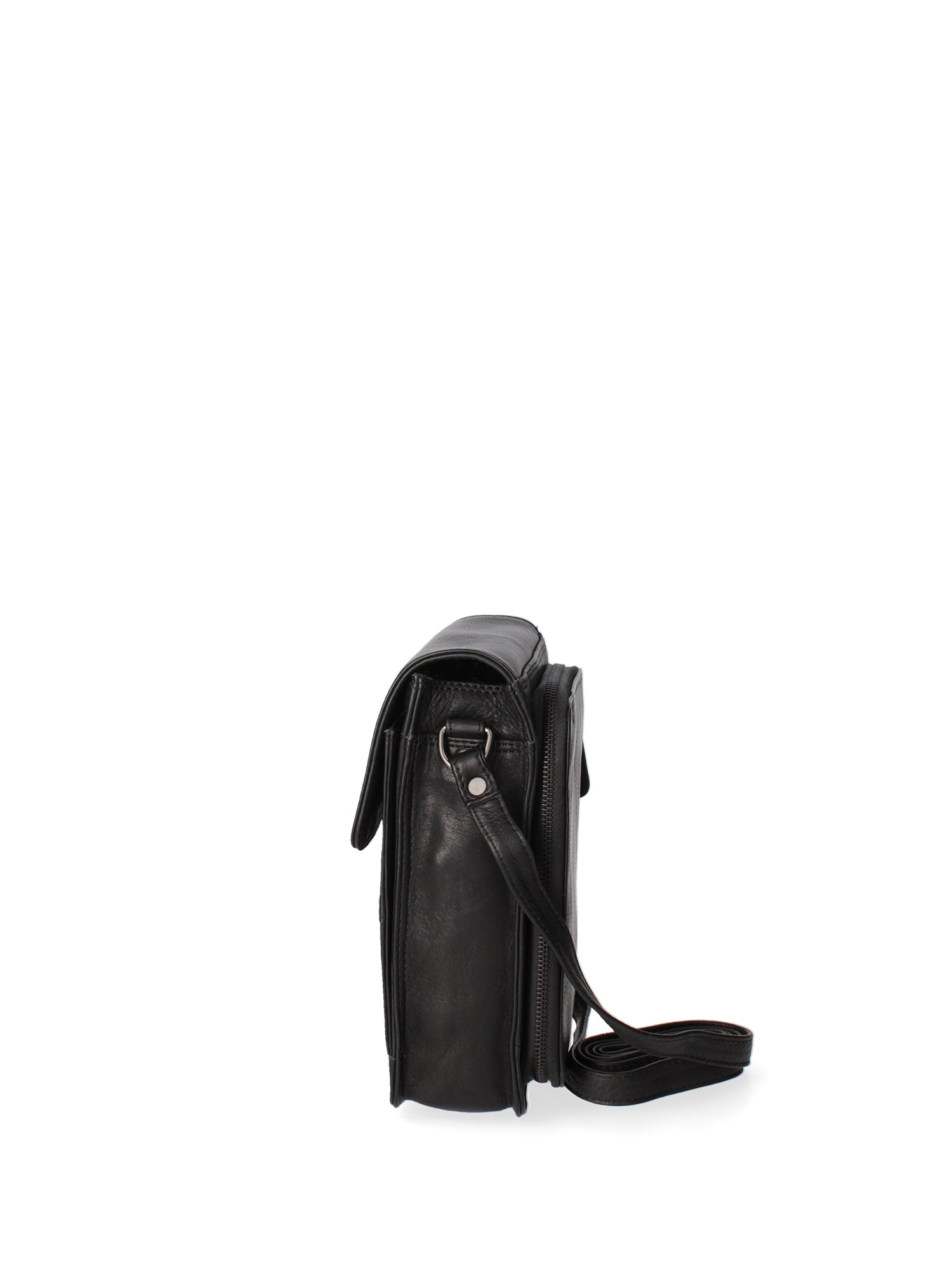 Borsa a tracolla uomo in vera pelle RFID HILB-2632-NERO Hill Burry