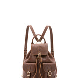 Zaino in vera pelle unisex Made in Italy 4030-TESTA DI MORO Alessia Firenze