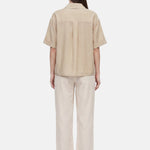 Blusa in 86 Lyocell 14 Poliestere Beige