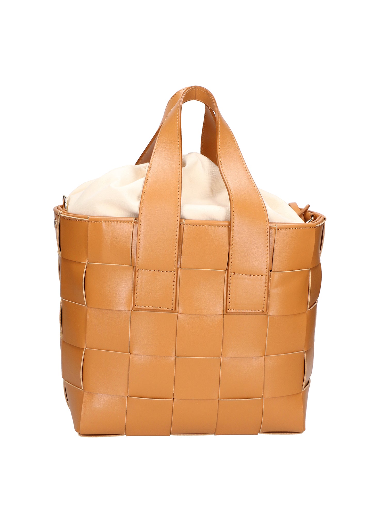 Borsa a mano da donna Vera pelle MYB-7055-SS-CUOIO+BEIGE My Best Bag