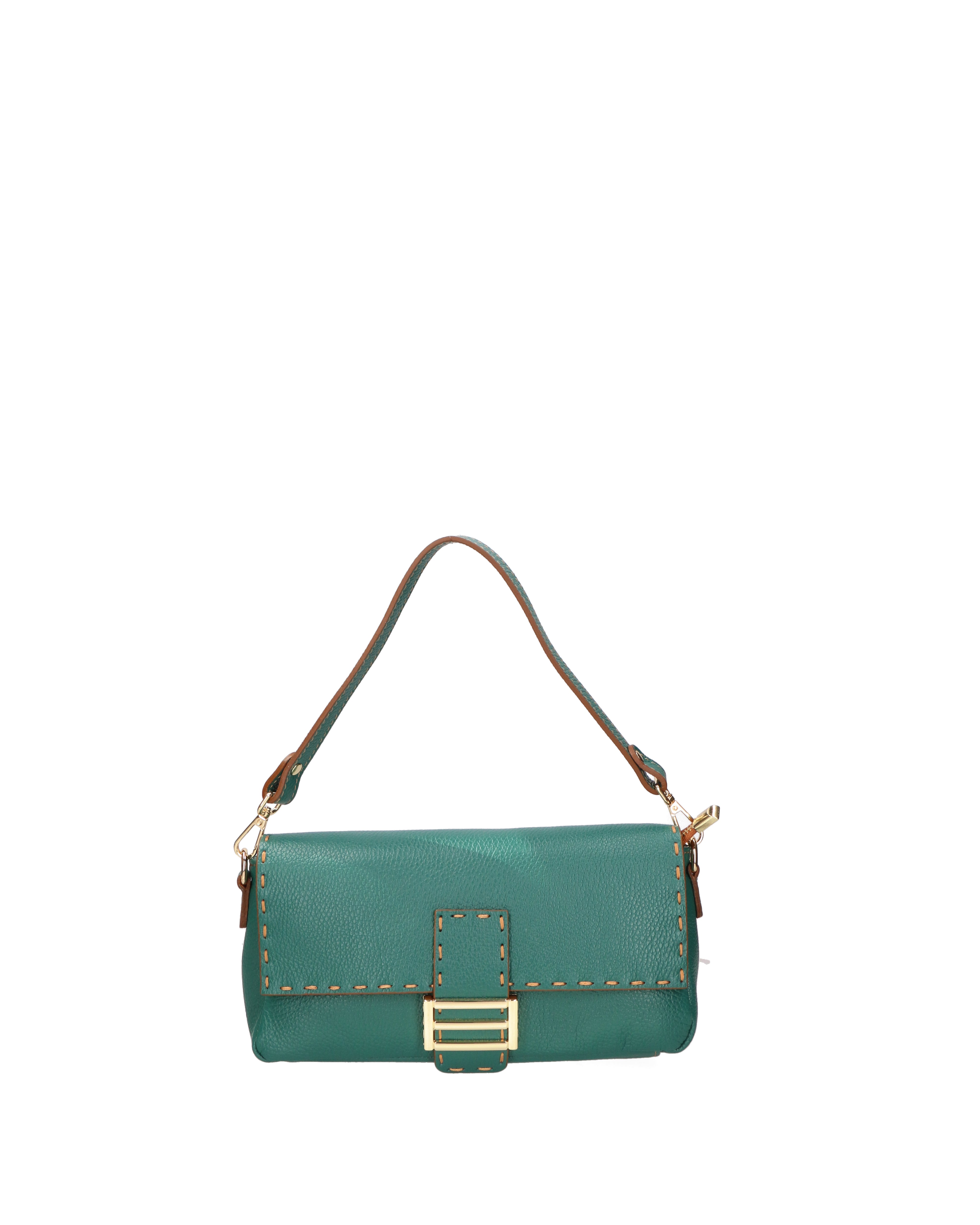 Wally Borsa a spalla da donna Vera pelle 06869-D91 PAVONE Gave Lux