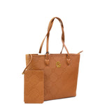 Borsa a spalla da donna 100% pelle vegana PU GGB023CGN Gabriella G Firenze